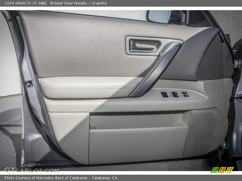 Brilliant Silver Metallic / Graphite 2004 Infiniti FX 35 AWD