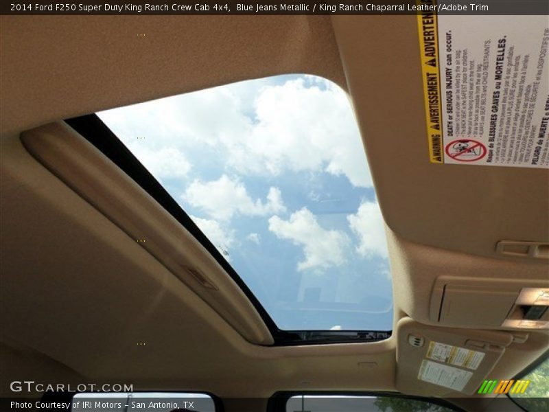 Blue Jeans Metallic / King Ranch Chaparral Leather/Adobe Trim 2014 Ford F250 Super Duty King Ranch Crew Cab 4x4