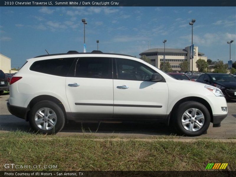 Summit White / Dark Gray/Light Gray 2010 Chevrolet Traverse LS