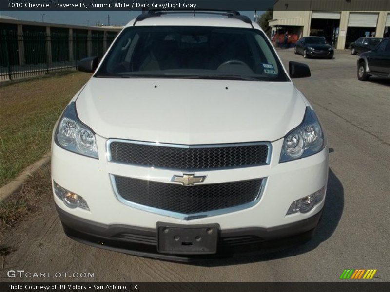 Summit White / Dark Gray/Light Gray 2010 Chevrolet Traverse LS