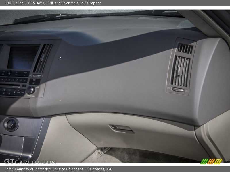 Brilliant Silver Metallic / Graphite 2004 Infiniti FX 35 AWD