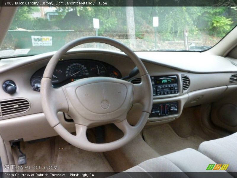 Light Sandrift Metallic / Taupe 2003 Buick Century Custom