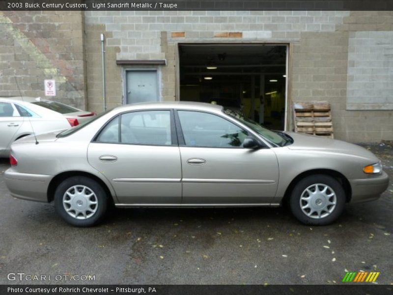 Light Sandrift Metallic / Taupe 2003 Buick Century Custom