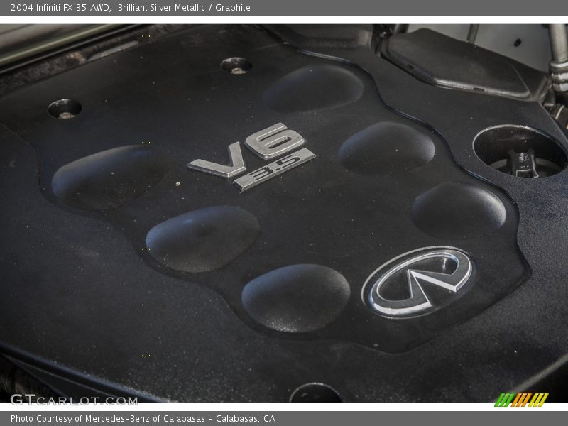 Brilliant Silver Metallic / Graphite 2004 Infiniti FX 35 AWD