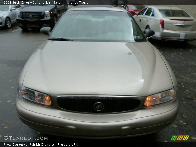 Light Sandrift Metallic / Taupe 2003 Buick Century Custom