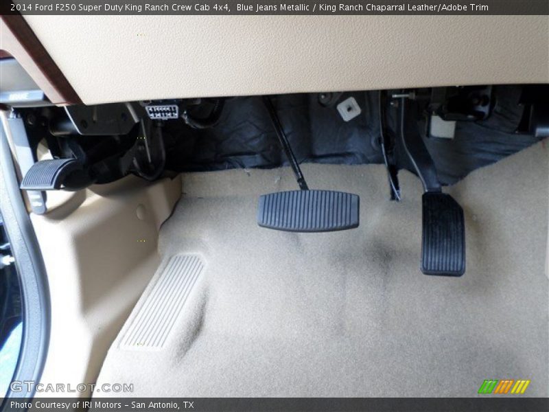 Blue Jeans Metallic / King Ranch Chaparral Leather/Adobe Trim 2014 Ford F250 Super Duty King Ranch Crew Cab 4x4