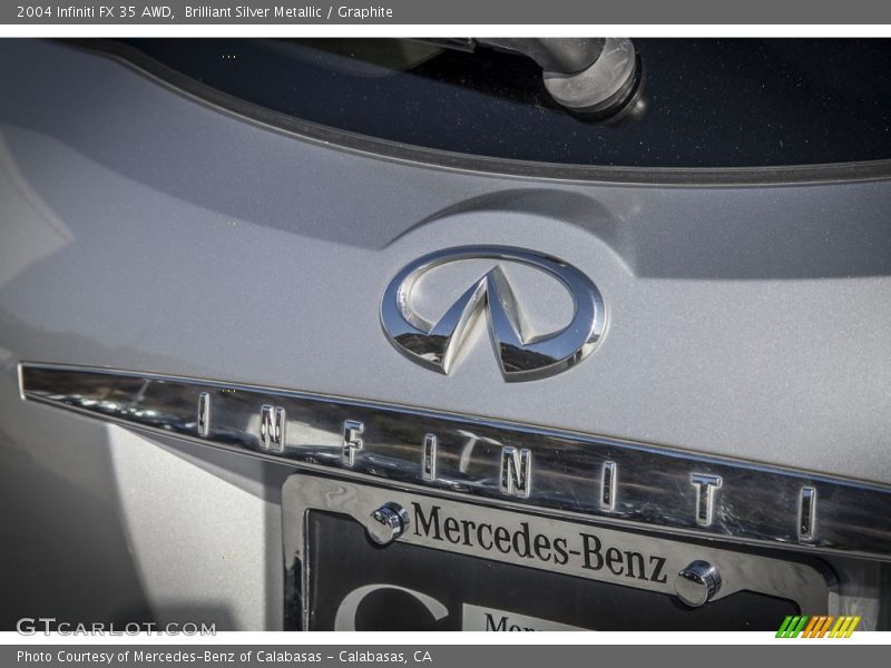 Brilliant Silver Metallic / Graphite 2004 Infiniti FX 35 AWD