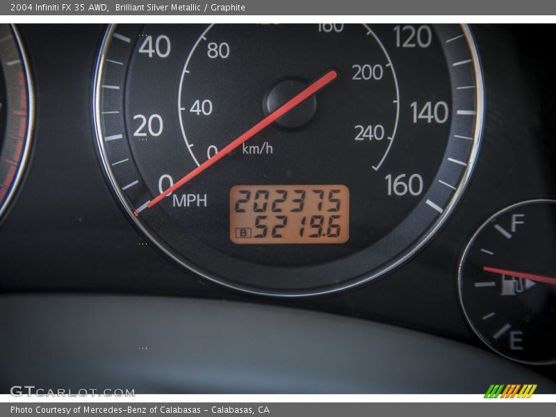 Brilliant Silver Metallic / Graphite 2004 Infiniti FX 35 AWD