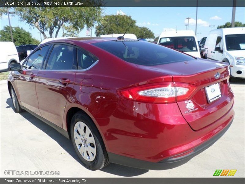 Ruby Red / Earth Gray 2014 Ford Fusion S