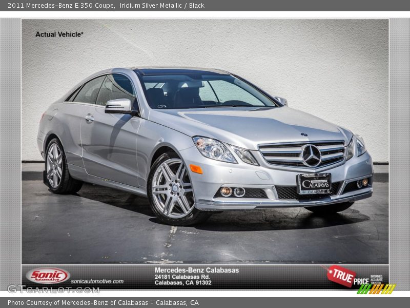 Iridium Silver Metallic / Black 2011 Mercedes-Benz E 350 Coupe