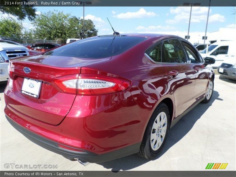 Ruby Red / Earth Gray 2014 Ford Fusion S