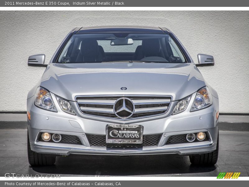 Iridium Silver Metallic / Black 2011 Mercedes-Benz E 350 Coupe