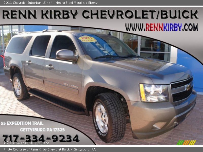 Mocha Steel Metallic / Ebony 2011 Chevrolet Suburban LS 4x4