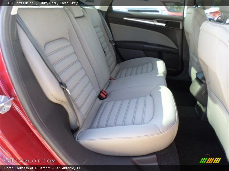 Ruby Red / Earth Gray 2014 Ford Fusion S