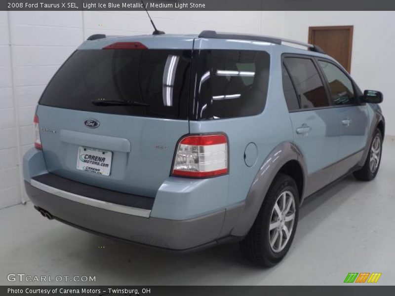 Light Ice Blue Metallic / Medium Light Stone 2008 Ford Taurus X SEL