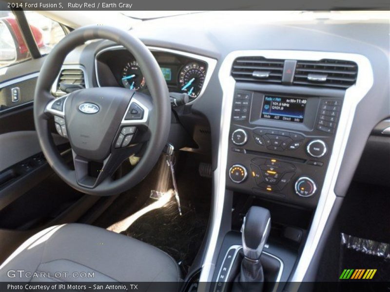 Ruby Red / Earth Gray 2014 Ford Fusion S