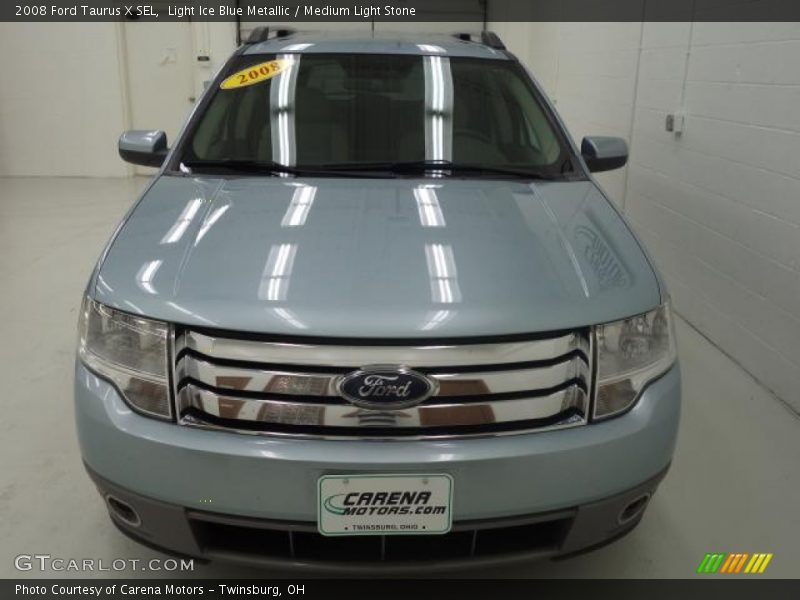 Light Ice Blue Metallic / Medium Light Stone 2008 Ford Taurus X SEL