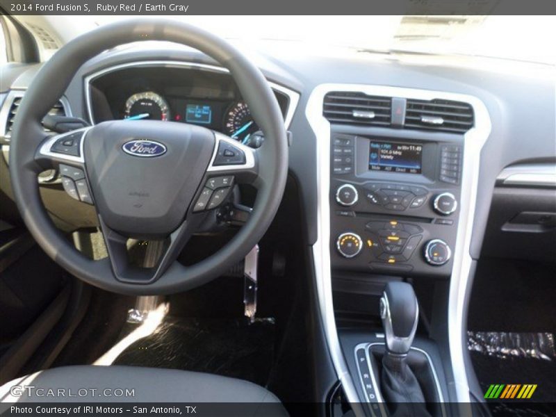 Ruby Red / Earth Gray 2014 Ford Fusion S