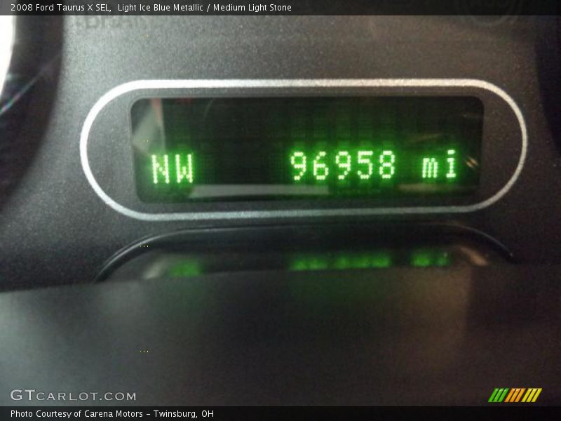 Light Ice Blue Metallic / Medium Light Stone 2008 Ford Taurus X SEL