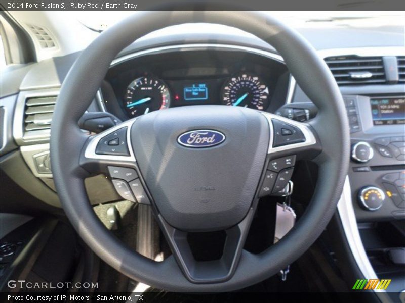 Ruby Red / Earth Gray 2014 Ford Fusion S