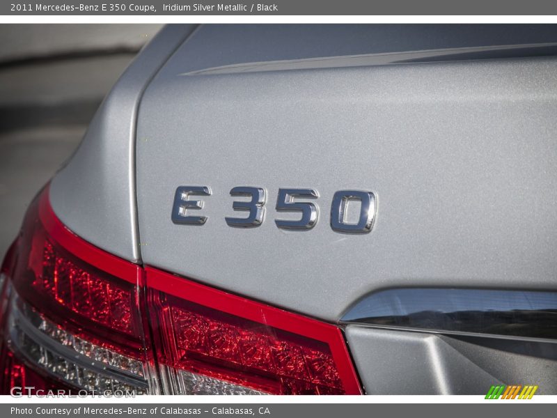Iridium Silver Metallic / Black 2011 Mercedes-Benz E 350 Coupe
