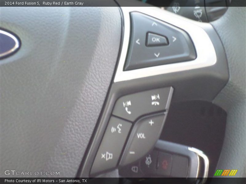 Ruby Red / Earth Gray 2014 Ford Fusion S