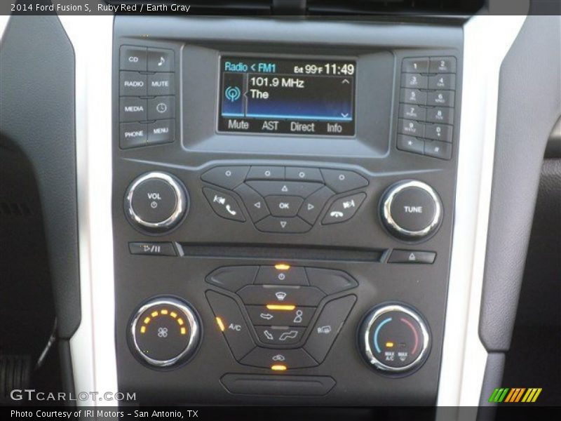 Ruby Red / Earth Gray 2014 Ford Fusion S