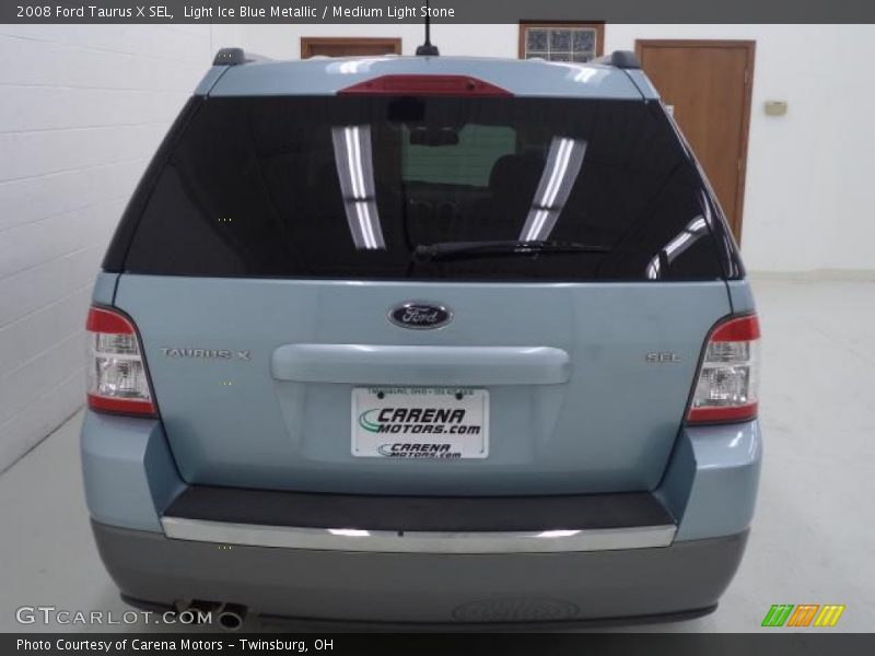 Light Ice Blue Metallic / Medium Light Stone 2008 Ford Taurus X SEL