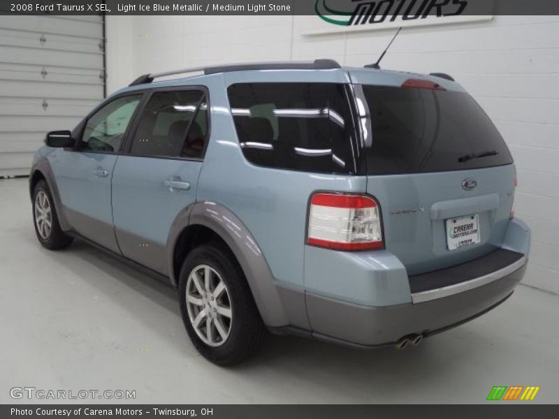 Light Ice Blue Metallic / Medium Light Stone 2008 Ford Taurus X SEL