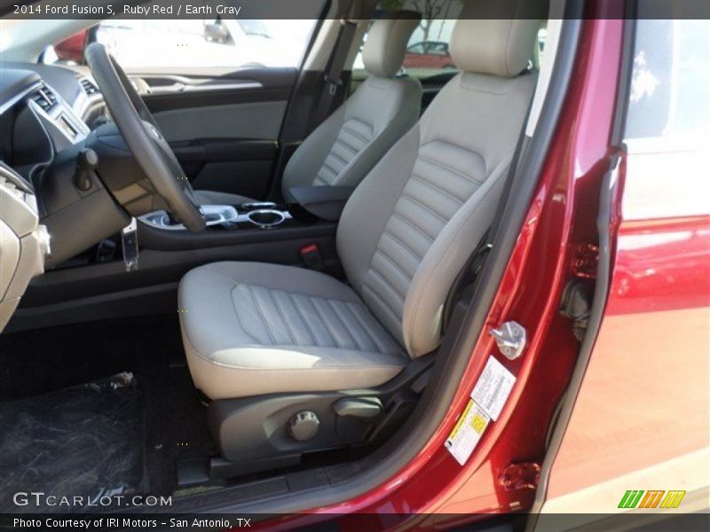 Ruby Red / Earth Gray 2014 Ford Fusion S