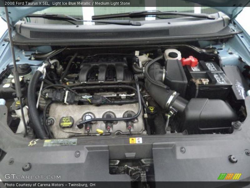 Light Ice Blue Metallic / Medium Light Stone 2008 Ford Taurus X SEL