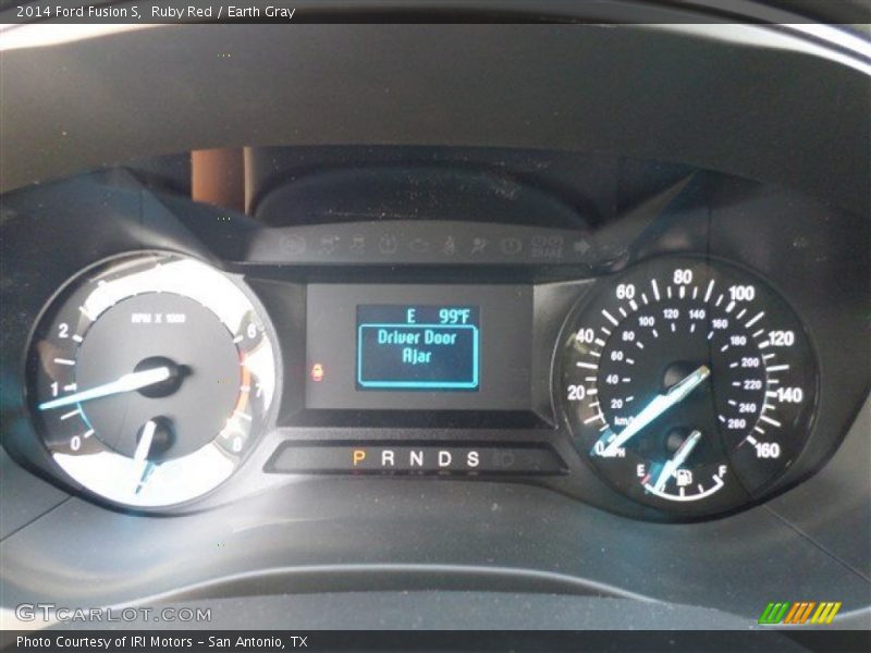 Ruby Red / Earth Gray 2014 Ford Fusion S