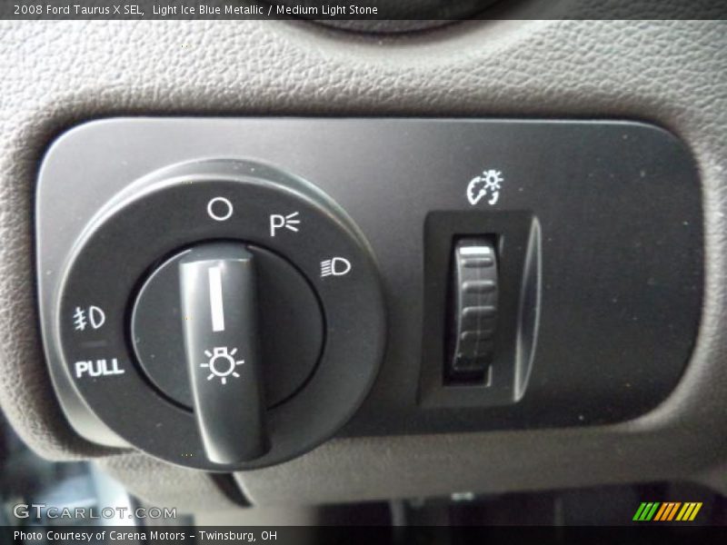 Light Ice Blue Metallic / Medium Light Stone 2008 Ford Taurus X SEL