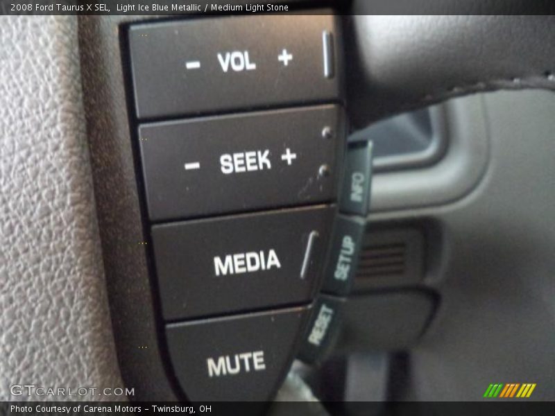 Light Ice Blue Metallic / Medium Light Stone 2008 Ford Taurus X SEL