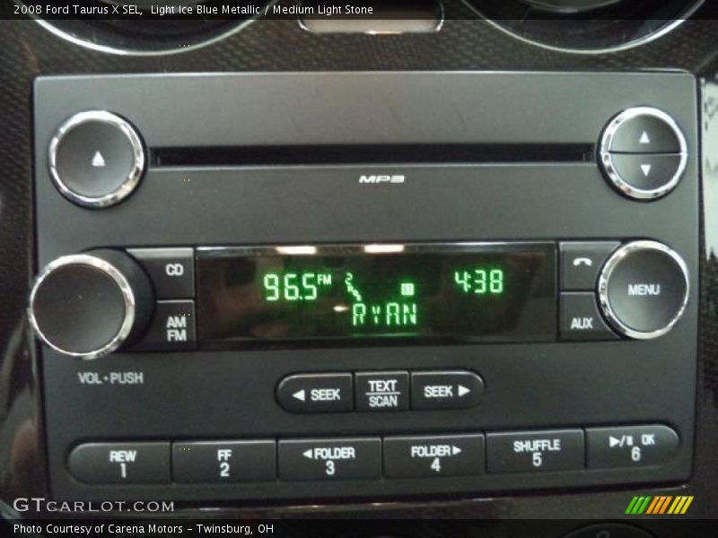 Light Ice Blue Metallic / Medium Light Stone 2008 Ford Taurus X SEL