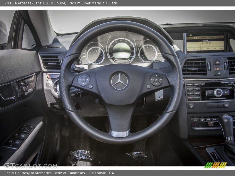 Iridium Silver Metallic / Black 2011 Mercedes-Benz E 350 Coupe