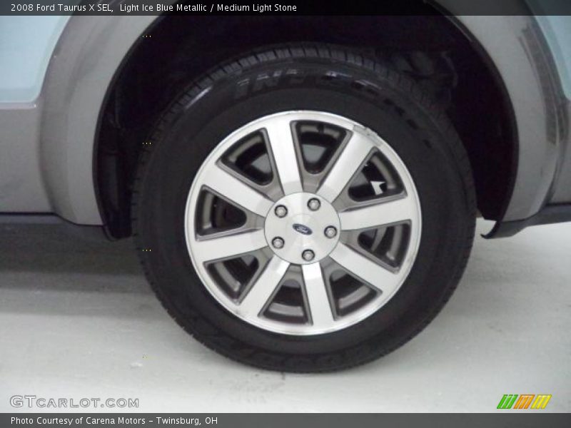 Light Ice Blue Metallic / Medium Light Stone 2008 Ford Taurus X SEL