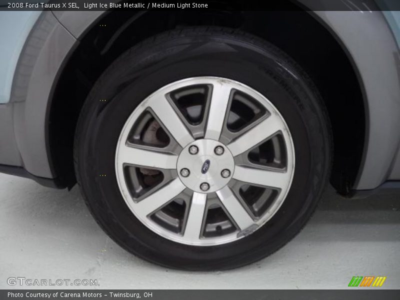 Light Ice Blue Metallic / Medium Light Stone 2008 Ford Taurus X SEL
