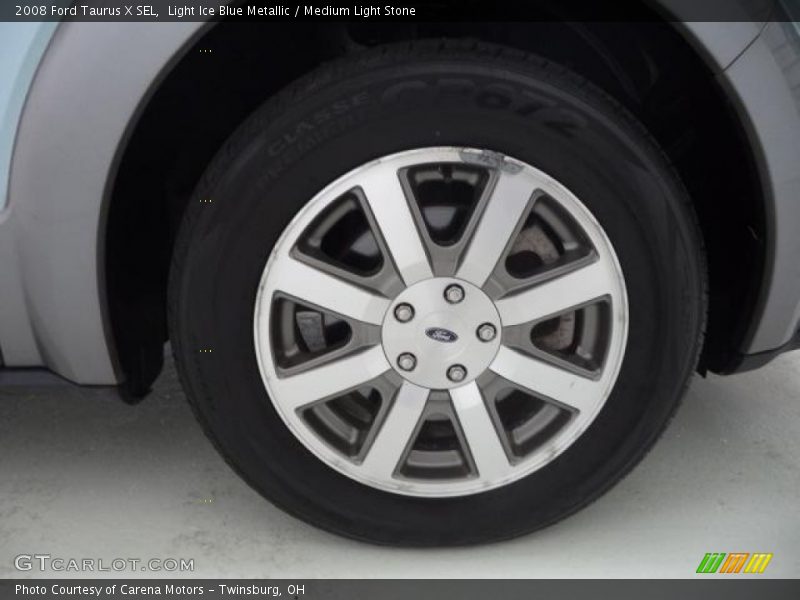 Light Ice Blue Metallic / Medium Light Stone 2008 Ford Taurus X SEL