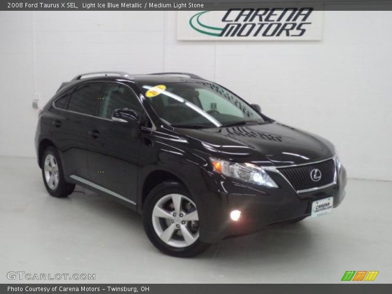 Light Ice Blue Metallic / Medium Light Stone 2008 Ford Taurus X SEL