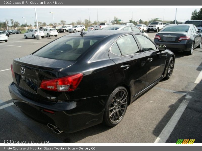 Obsidian Black / Black 2012 Lexus IS F