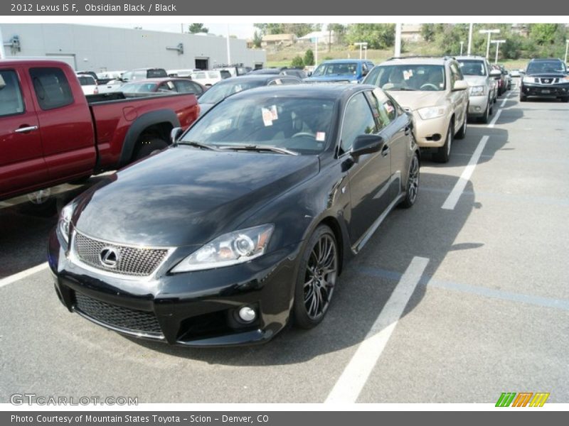 Obsidian Black / Black 2012 Lexus IS F
