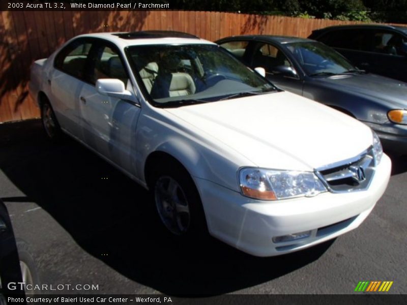 White Diamond Pearl / Parchment 2003 Acura TL 3.2