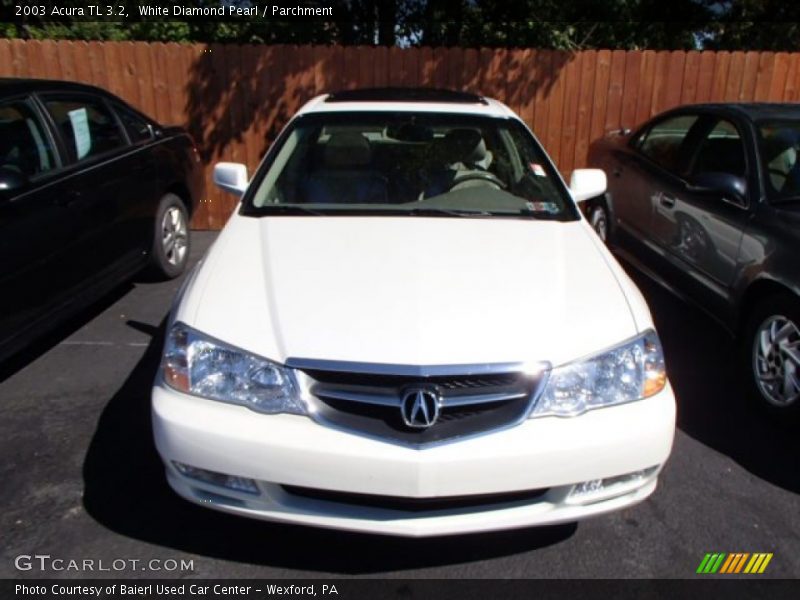 White Diamond Pearl / Parchment 2003 Acura TL 3.2