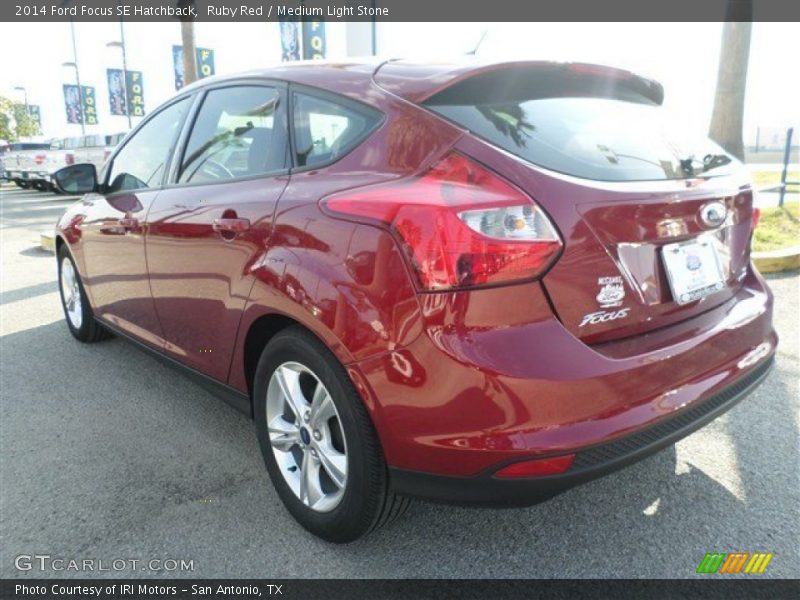 Ruby Red / Medium Light Stone 2014 Ford Focus SE Hatchback