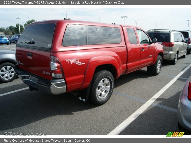 Barcelona Red Metallic / Graphite Gray 2009 Toyota Tacoma V6 SR5 Access Cab 4x4