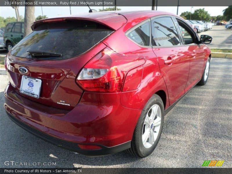 Ruby Red / Medium Light Stone 2014 Ford Focus SE Hatchback