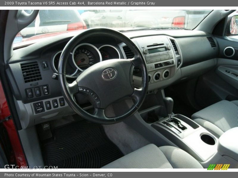 Barcelona Red Metallic / Graphite Gray 2009 Toyota Tacoma V6 SR5 Access Cab 4x4