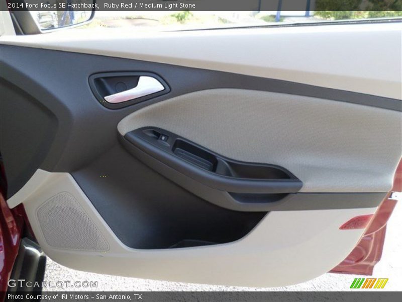 Ruby Red / Medium Light Stone 2014 Ford Focus SE Hatchback