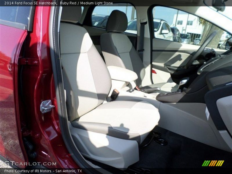 Ruby Red / Medium Light Stone 2014 Ford Focus SE Hatchback